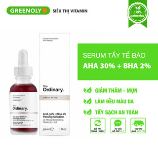 Serum tẩy tế bào chết the ordinary peeling solution aha 30% bha 2% 30ml