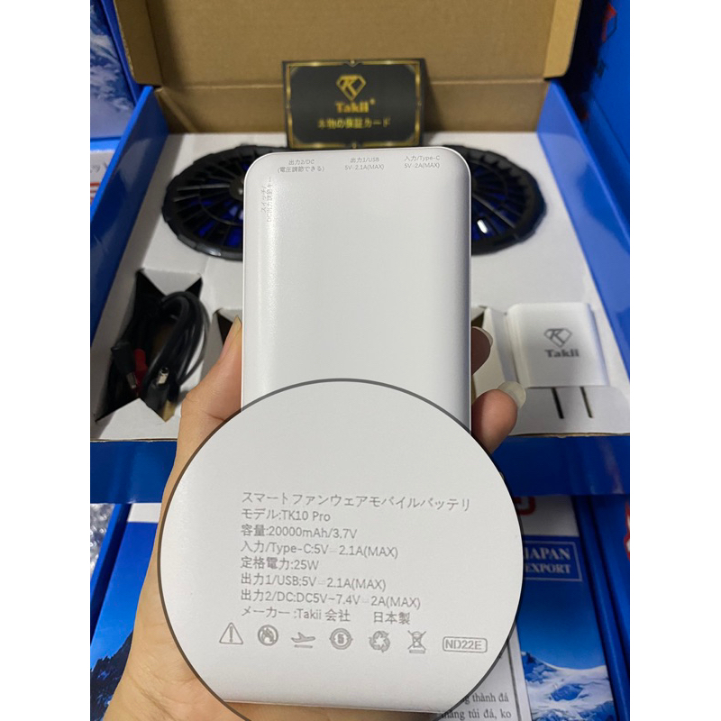 Pin áo quạt điều hòa - Hàng chuẩn dung lượng thực