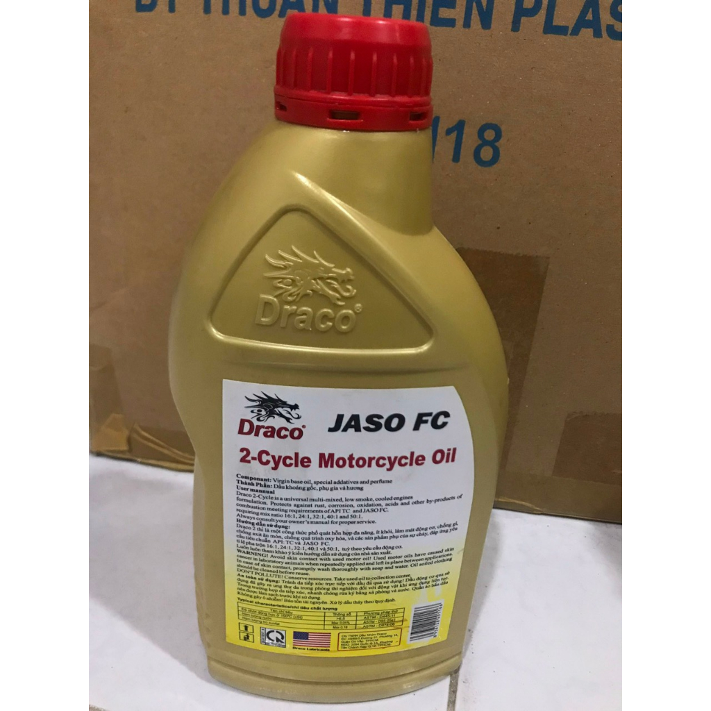 Nhớt 2 thì cao cấp dùng cho xe và máy 2 thì hiệu Drago nhập khẩu Mỹ .