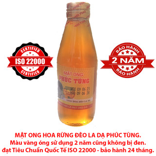 Mật Ong Hoa Rừng Đèo La Dạ Phúc Tùng - 1 trong những sản phẩm đầu tiên trên thị trường đạt Tiêu Chuẩn Quốc Tế ISO 22000
