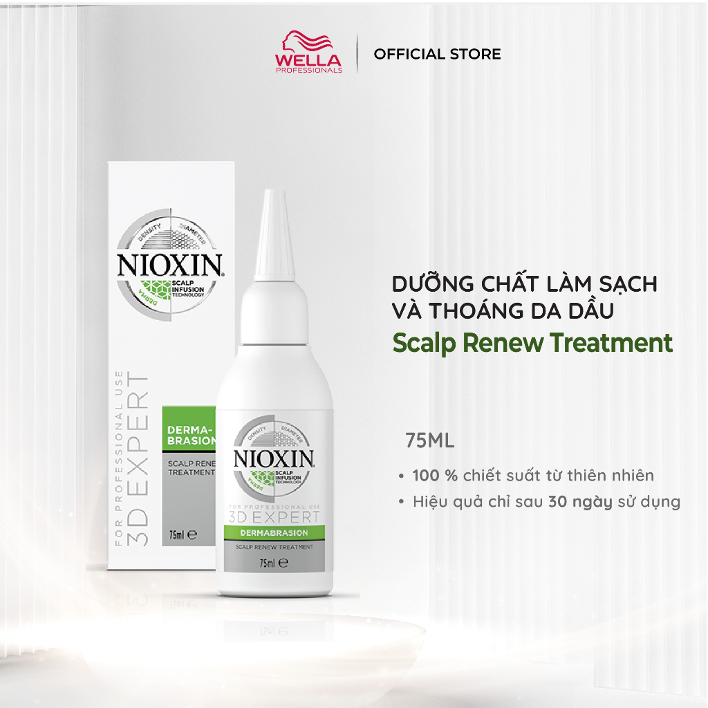 Dưỡng Chất NIOXIN giúp ngăn ngừa rụng và Thoáng mát tóc Scalp Renew Treatment 75ml