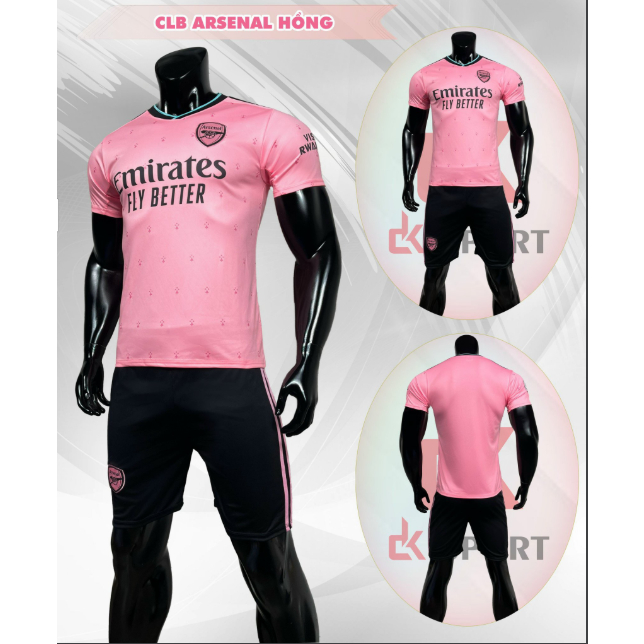 Bộ đồ đá banh CLB Arsenal màu Hồng