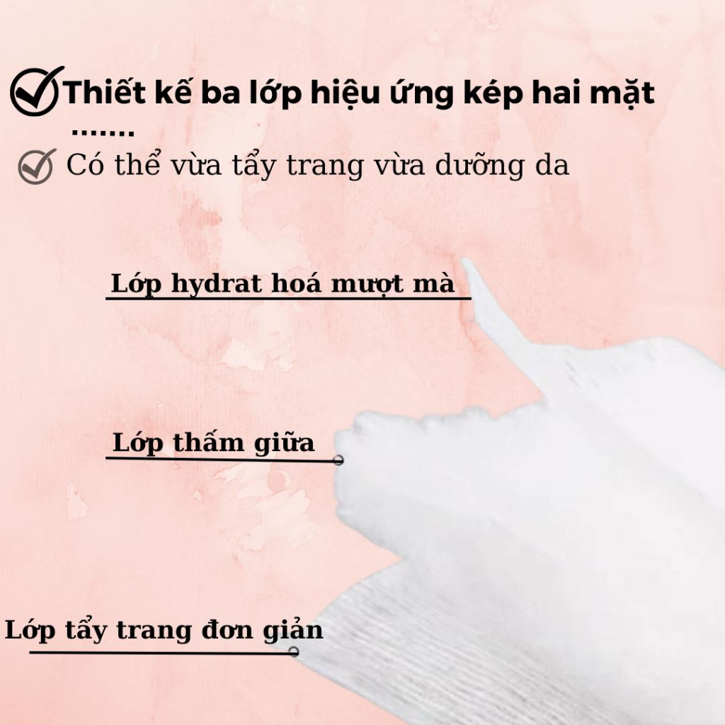 Bông tẩy trang dưỡng da Cotton Pads 222 miếng