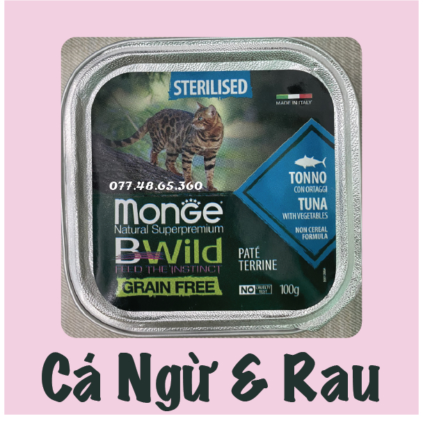 Pate cho mèo Monge 100g - pate Ý - pate cao cấp giành cho Mèo __