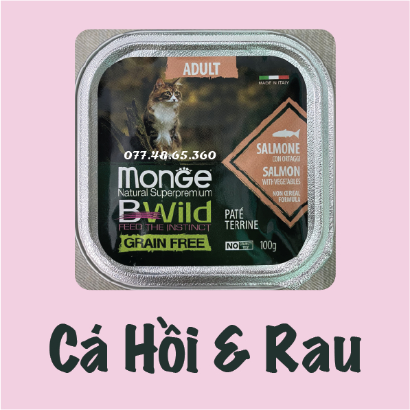 Pate cho mèo Monge 100g - pate Ý - pate cao cấp giành cho Mèo __