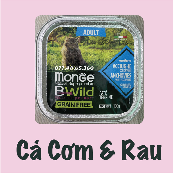 Pate cho mèo Monge 100g - pate Ý - pate cao cấp giành cho Mèo __