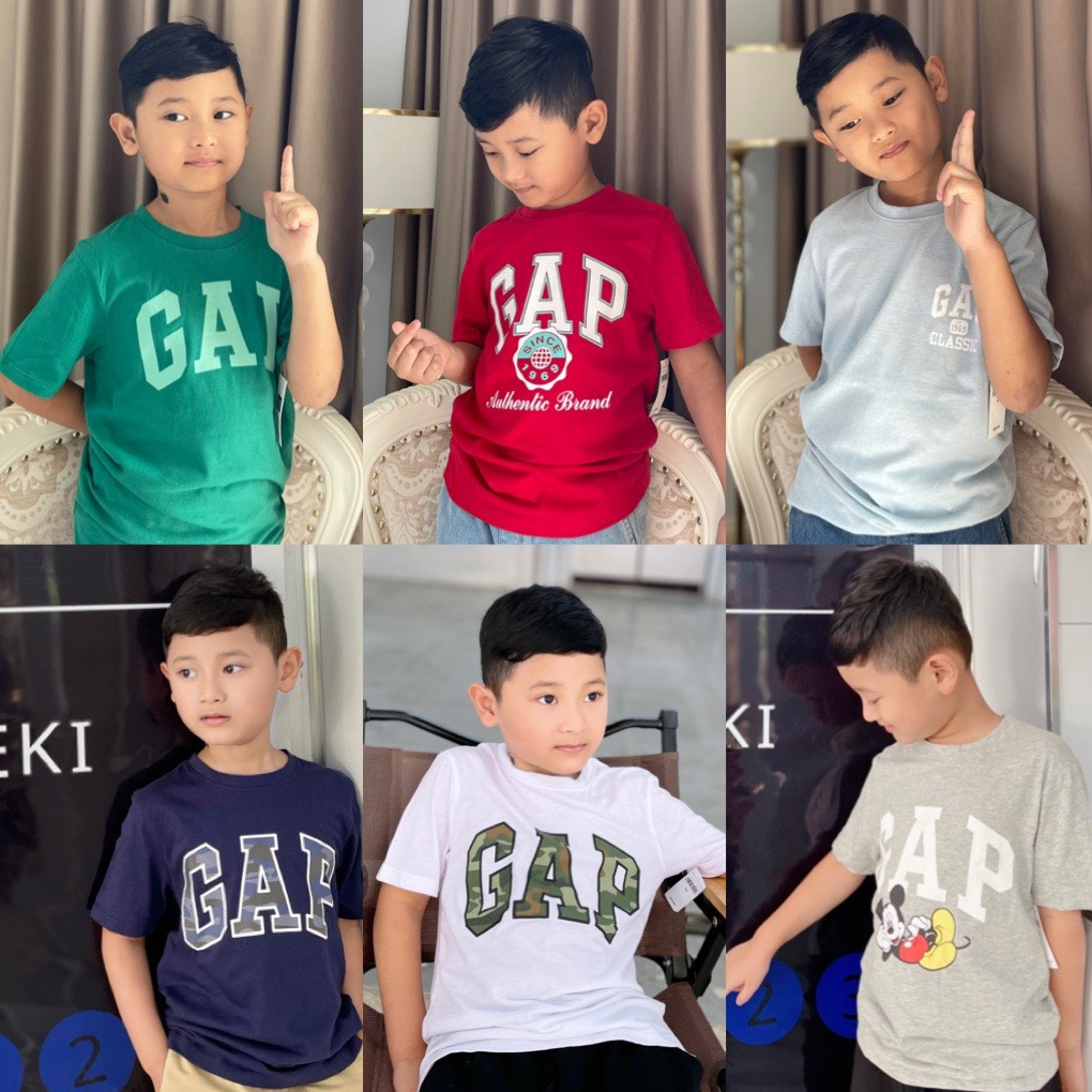 Áo thun phông bé trai size đại xuất dư cộc tay Dragon Kids