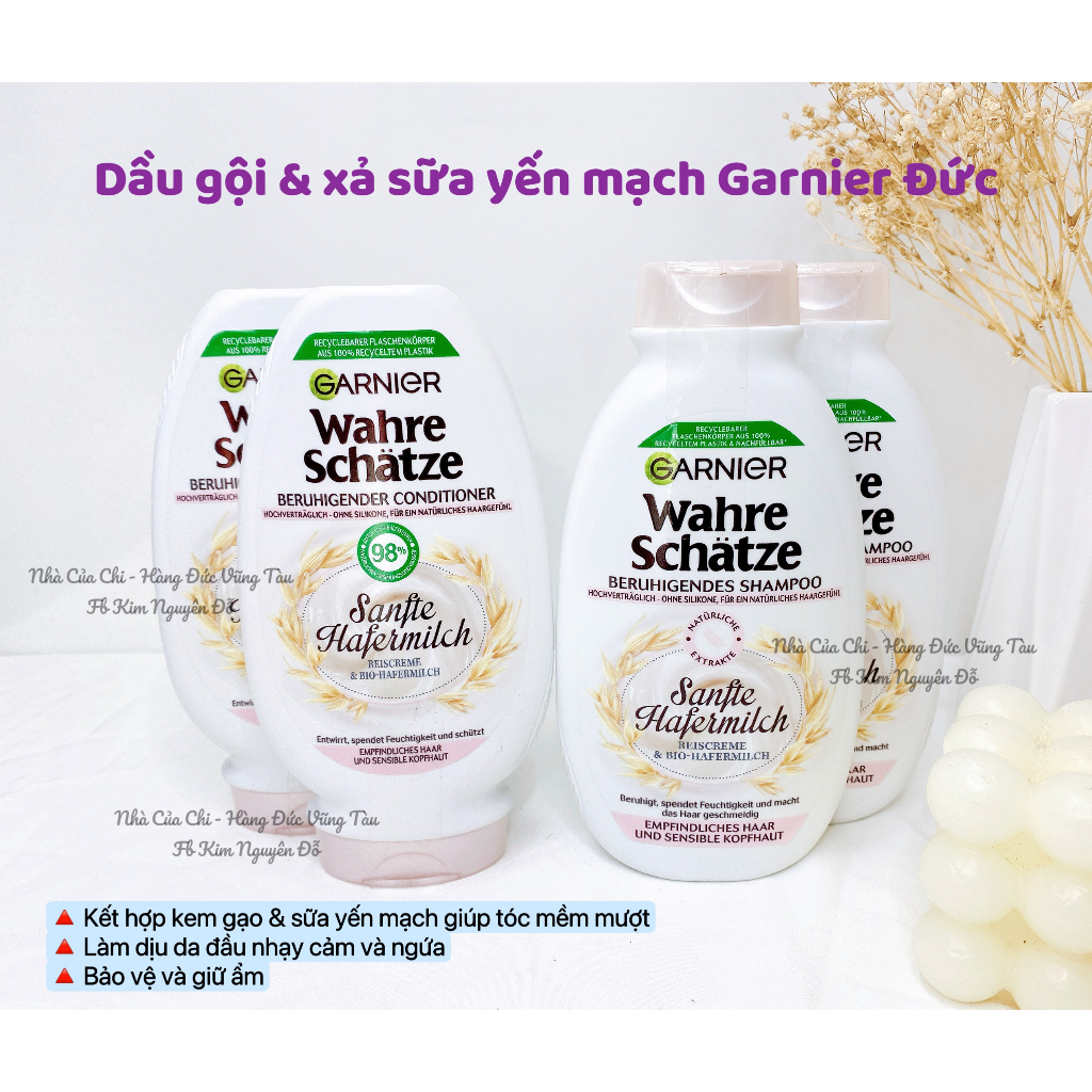 Dầu gội- xả Garnier siêu thơm - hàng Đức