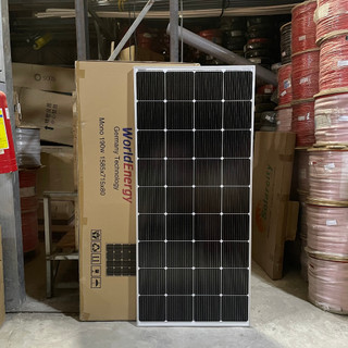 Pin năng lượng mặt trời mono 190W WorldEnergy , tặng 1 cặp jack mc4 đơn (hàng chính hãng, bảo hành 12 năm)