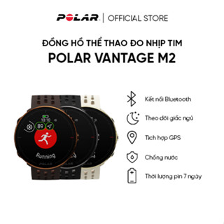 Đồng hồ thể thao thông minh Polar Vantage M2 - Chạy bộ, đạp xe - Đo nhịp tim, Định vị GPS - Bảo Hành Chính Hãng