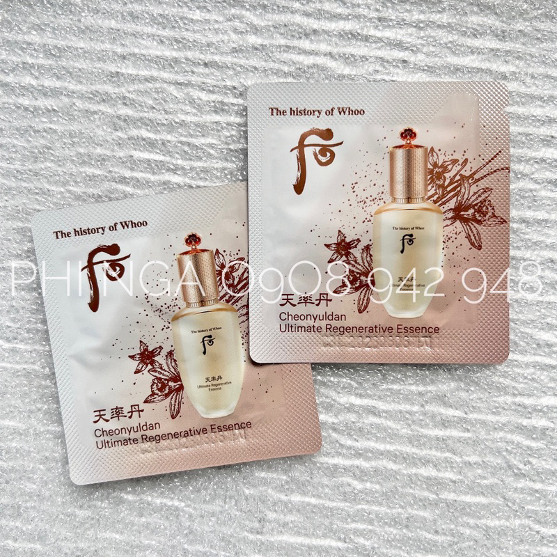 10 gói NEW - Tinh dầu tái sinh chống lão hoá Whoo CheoYuldan Ultimate mới