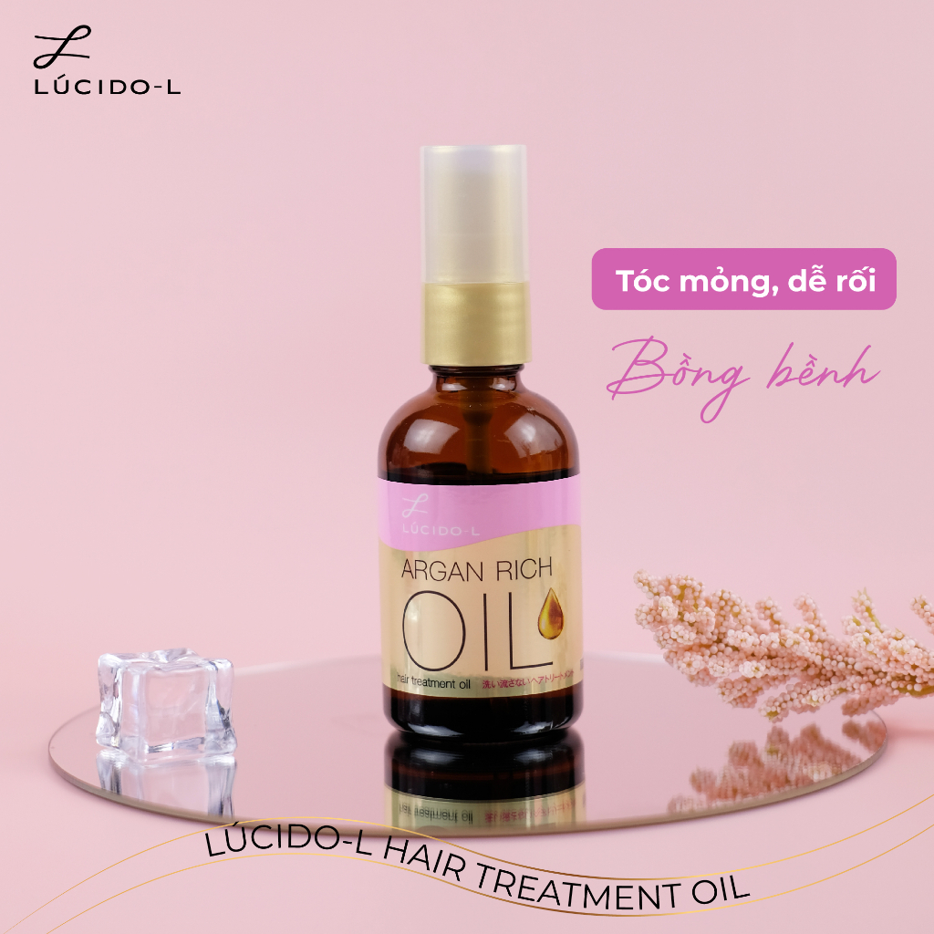 Tinh Dầu Dưỡng Tóc Bồng Bềnh Bóng Mượt LÚCIDO-L Hair Treatment Oil 60ml