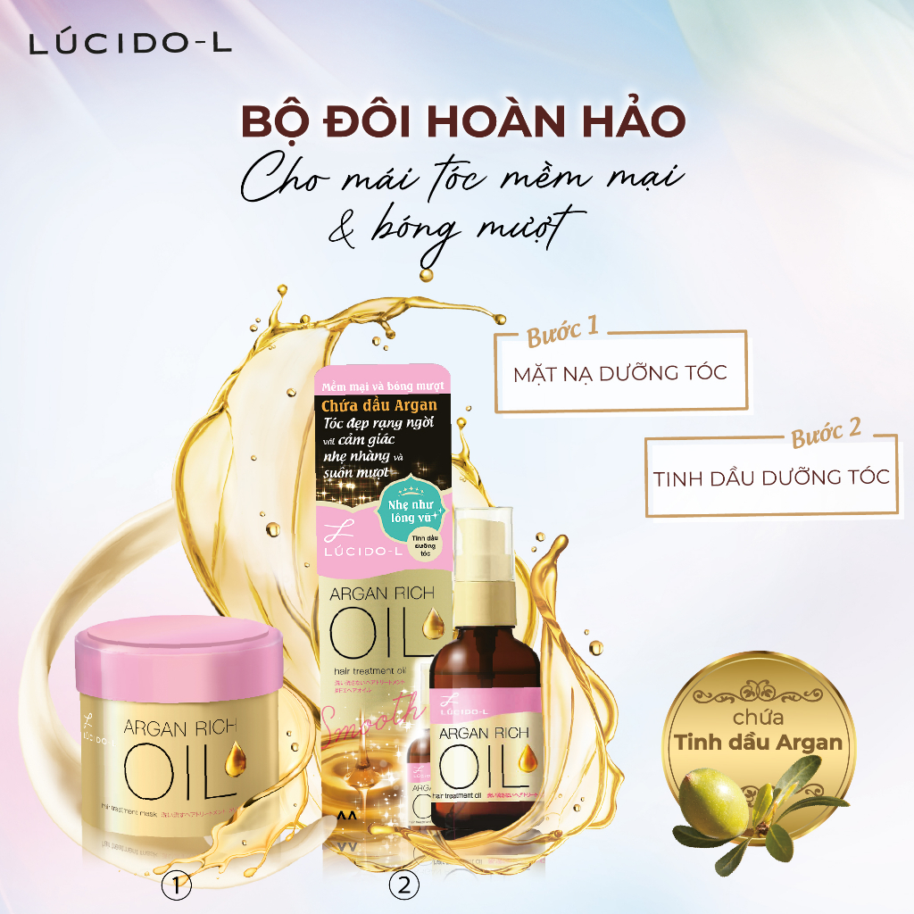 Mặt Nạ Phục Hồi Hư Tổn Tóc LÚCIDO-L Hair Treatment 220g