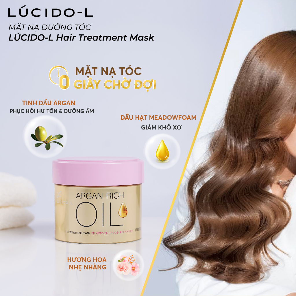 Mặt Nạ Phục Hồi Hư Tổn Tóc LÚCIDO-L Hair Treatment 220g