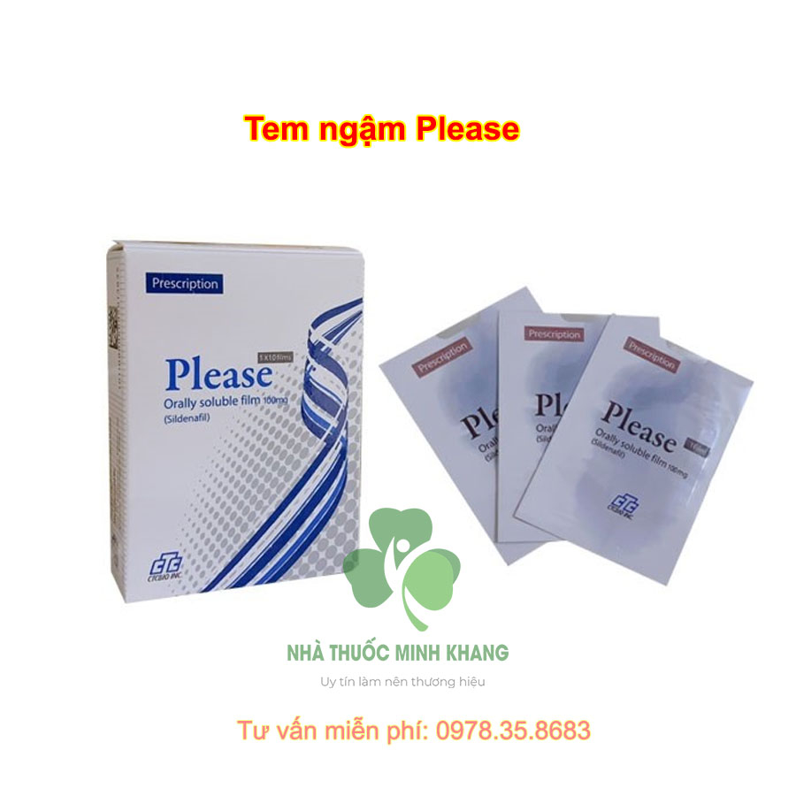 Tem ngậm Please Orally Soluble Film nhập khẩu hàn