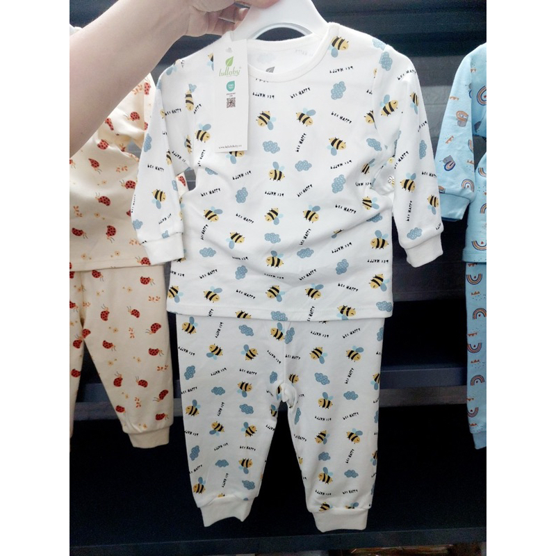 Bộ cài vai dài tay cotton bé trai / bé gái Lullaby NH220V