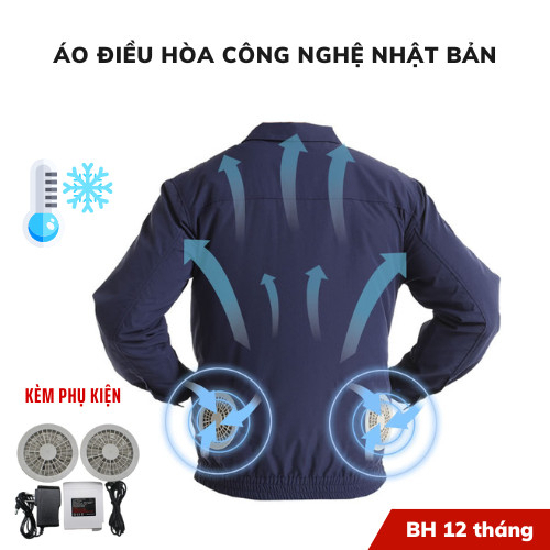 Áo điều hòa chính hãng Nhật Bản SATO pin 50000 cực khỏe chống nóng, an toàn - Bảo hành 12 tháng