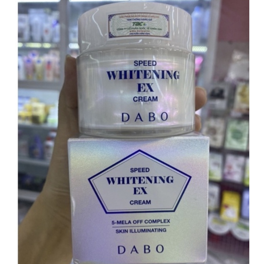 Kem Dưỡng Trắng Da Mặt Ban Đêm, Mờ Thâm, Ngừa Nám Dabo Speed Whitening Ex Cream 50ML