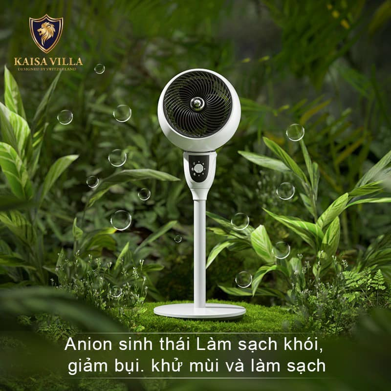 Quạt cây đứng KAISA VILLA chính hãng ,có điều khiển quạt từ xa ,chạy êm không gây tiếng ồn ,tiết kiệm điện - BH 12T | BigBuy360 - bigbuy360.vn