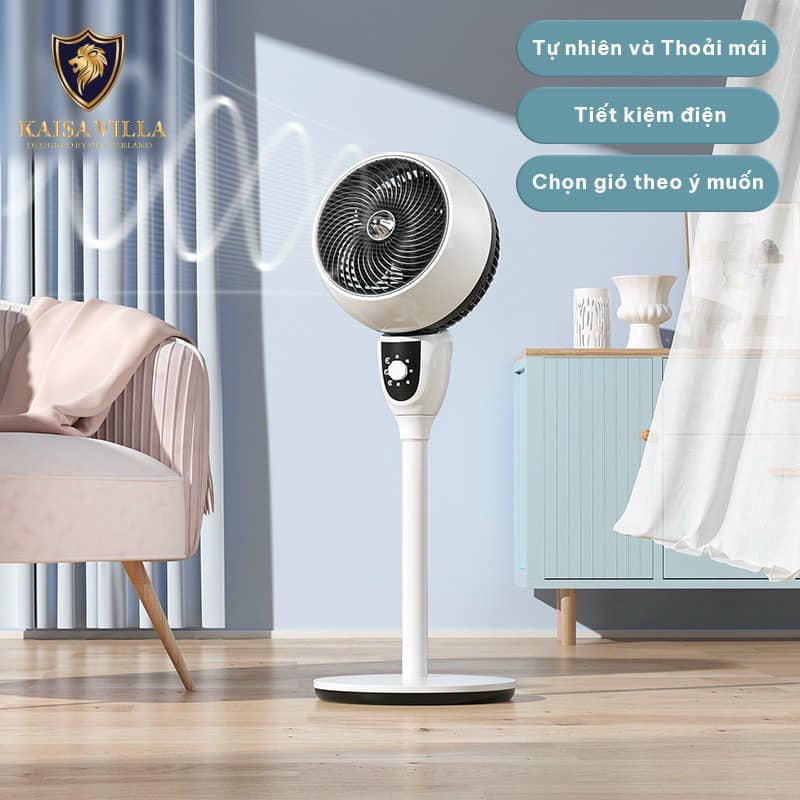 Quạt cây đứng KAISA VILLA chính hãng ,có điều khiển quạt từ xa ,chạy êm không gây tiếng ồn ,tiết kiệm điện - BH 12T | BigBuy360 - bigbuy360.vn