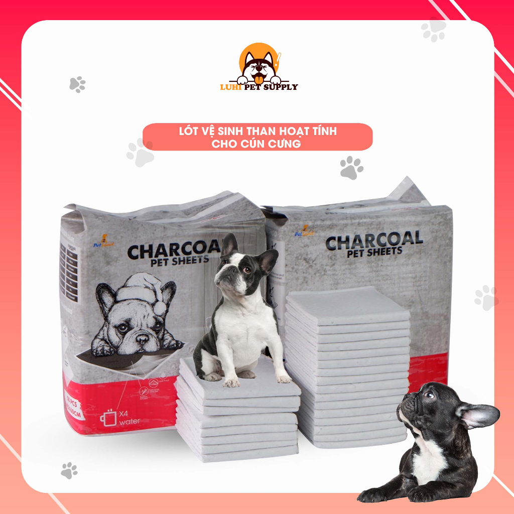 Tã lót chuồng cho chó mèo CHARCOAL than hoạt tính
