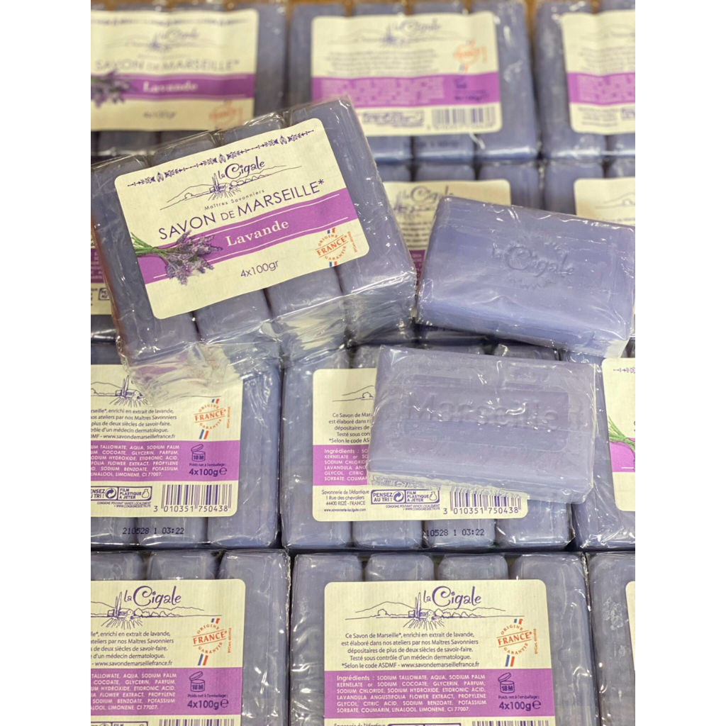 Xà Phòng Tắm Hữu Cơ Savon De Marseille Le Chatelard 1802