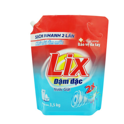 Nước giặt Lix Hương Nước Hoa túi 3.5kg tiết kiệm