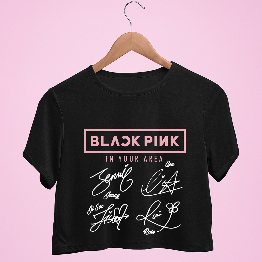 Áo Thun Black Pink Chư Kí Born Pink World Tour V-Blink 100% Cotton P1