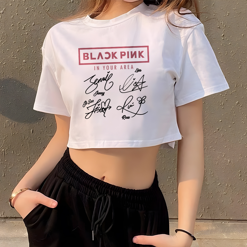 Áo Thun Black Pink Chư Kí Born Pink World Tour V-Blink 100% Cotton P1
