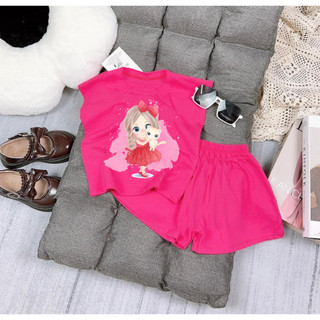 Bộ đồ bé gái cute công chúa nơ cho bé 6kg đên 30kg.BDBG82.