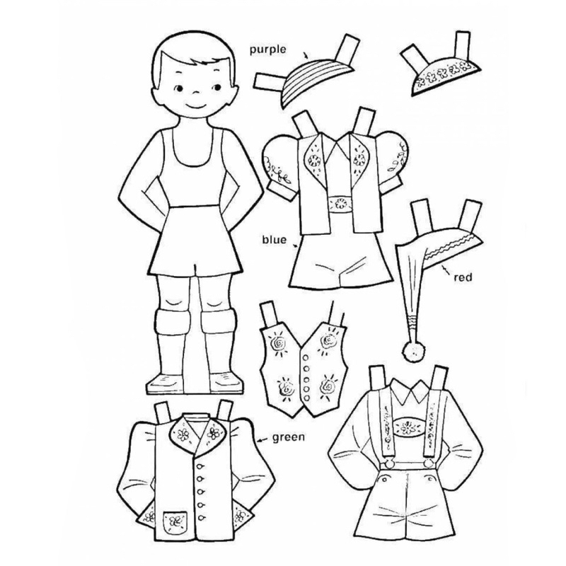 Búp Bê Giấy - Set 40 Tờ Tranh Tô Màu A4 Dành Cho Màu Sáp, Màu Chì - TRANH TÔ MÀU COLOR LAND