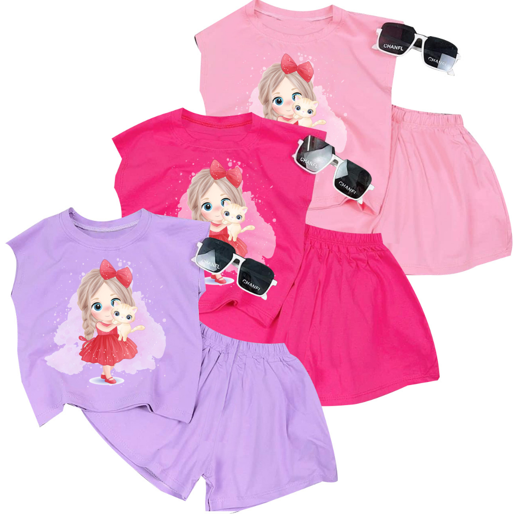 Bộ đồ bé gái cute công chúa nơ cho bé 6kg đên 30kg.BDBG82.