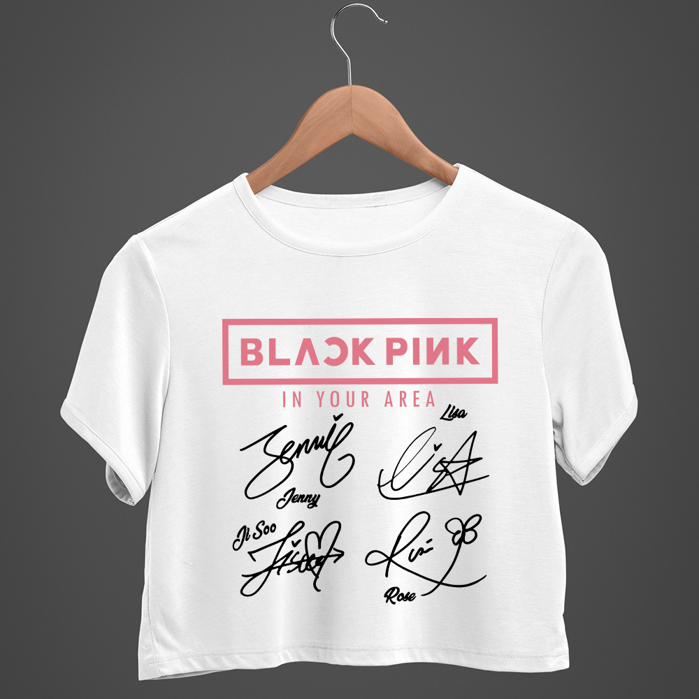 Áo Thun Black Pink Chư Kí Born Pink World Tour V-Blink 100% Cotton P1