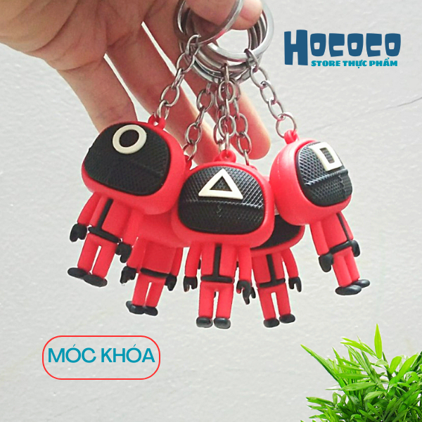 Móc khoá squid game trò chơi con mực