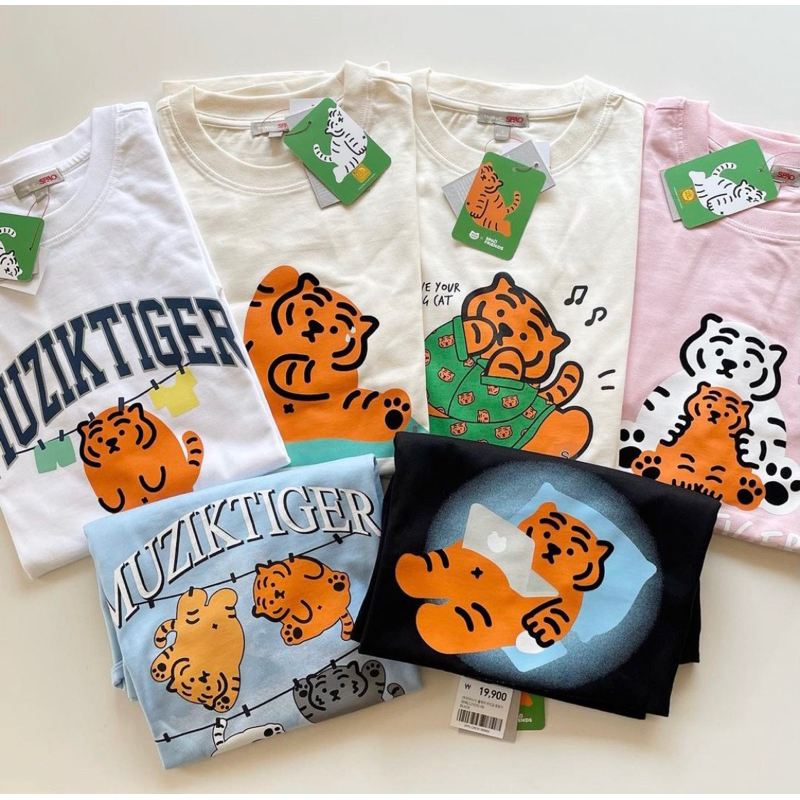 Áo phông Spao x Muzik Tiger