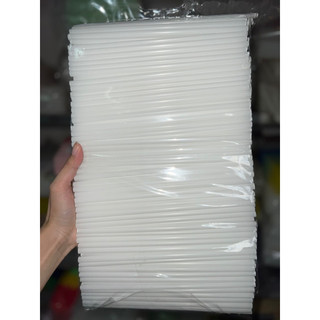 Ống hút trắng sữa phi 6 hai đầu bằng - 500g/bịch