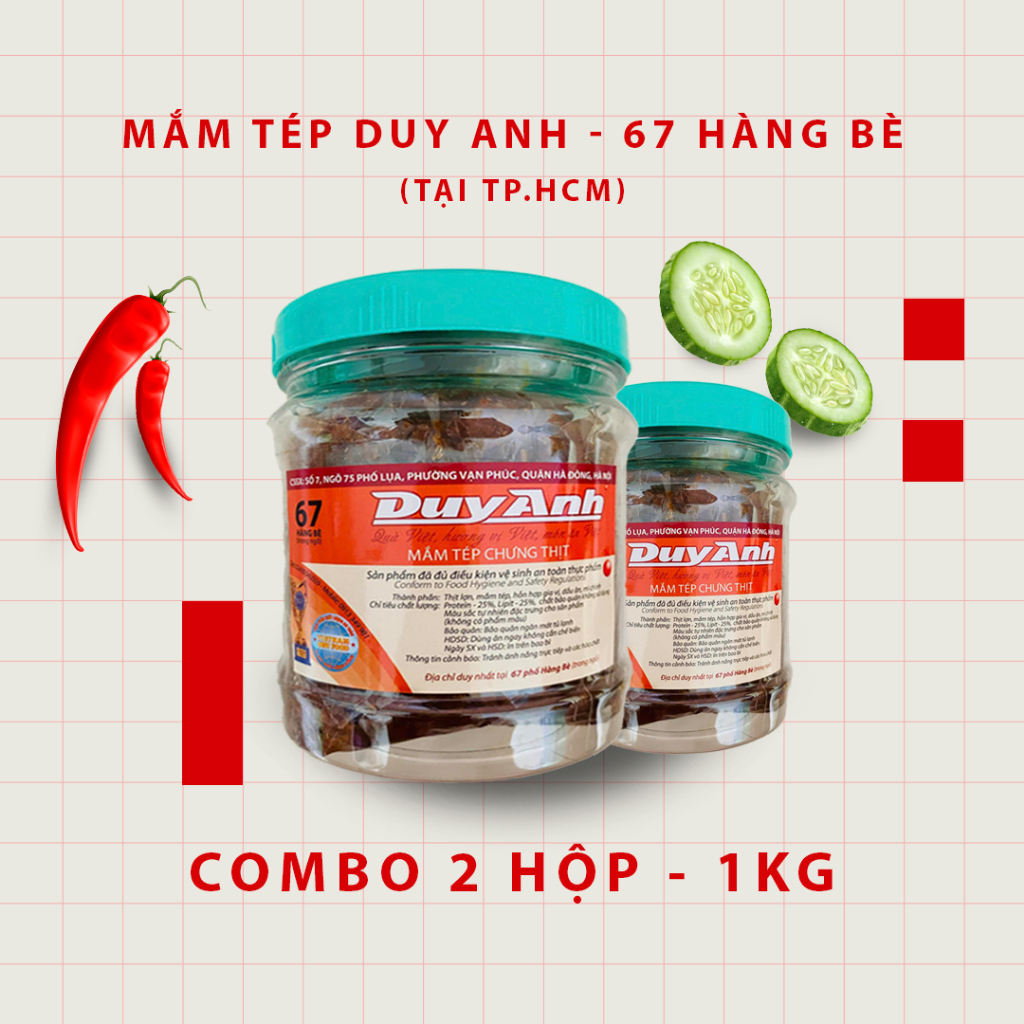 Combo 1kg (2 hộp) Mắm tép chưng thịt - Nhiều hơn, tiết kiệm hơn