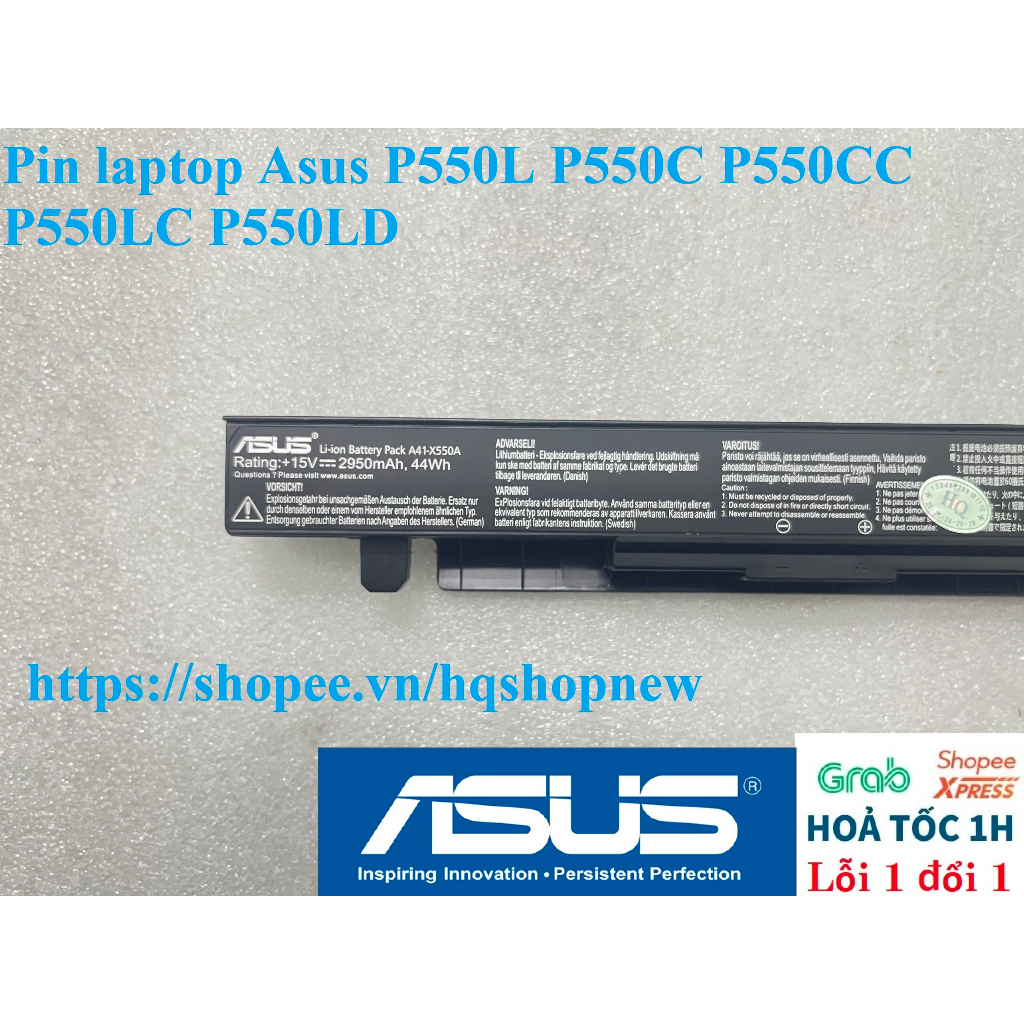 ⚡ Pin laptop Asus P550L P550C P550CC P550LC P550LD