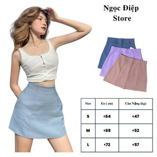 Ht3 - chân váy chữ a ngắn 3 màu sang chảnh
