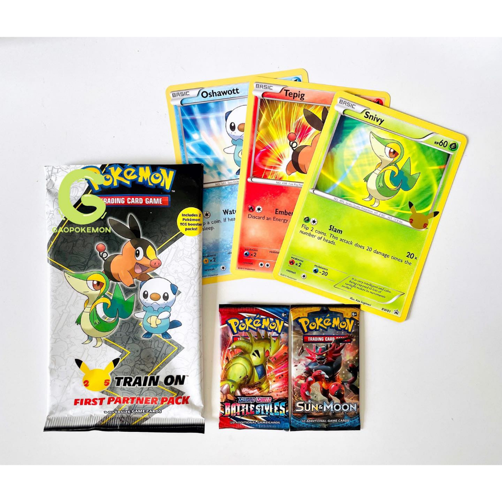 Set 2 gói bài Pokemon TCG : First Partner Pack: Unova/Galar/Kalos