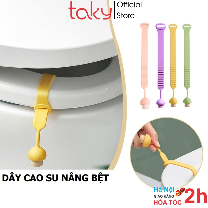 Dây Silicon- Taky, Lật Nhấc Nắp Bệt Bồn Cầu - Bảo Đảm Vệ Sinh Cho Gia Đình, Sản Phẩm Tiện Dụng Cho Nhà Tắm 5212