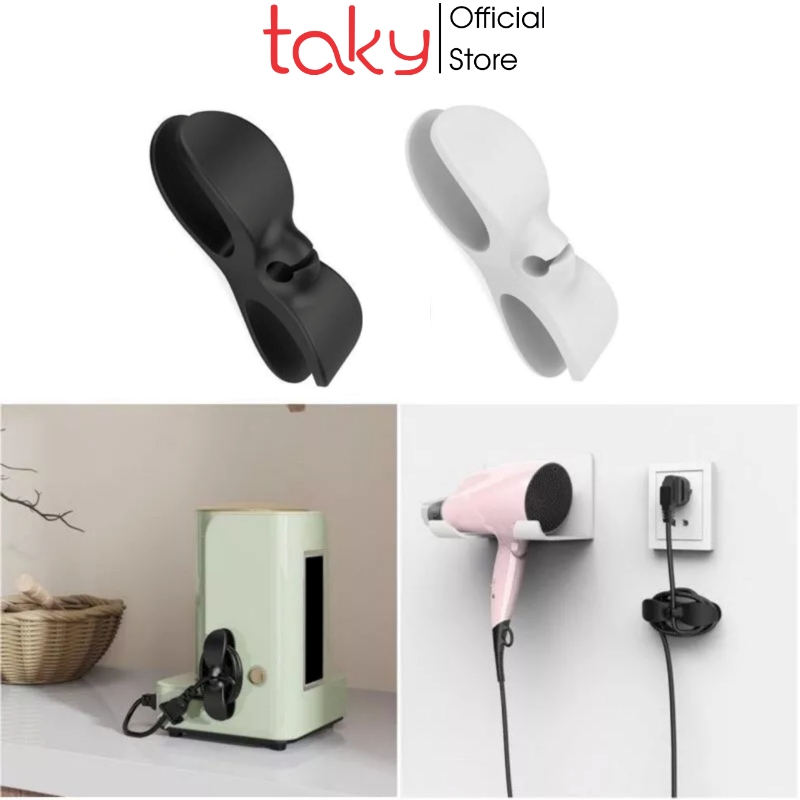 Kẹp Quấn Dây - Taky, Giúp Thiết Bị Điện Quấn Gọn Gàng Dây Điện, Dây Cáp Sạc, Silicone Tự Dính Đa Năng Cho Nhà Bếp 2237