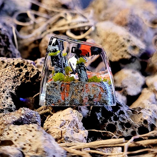 Chainsaw man keycao , nút bàn phím cơ nhân vật chainsaw man , keycap resin , resin keycap