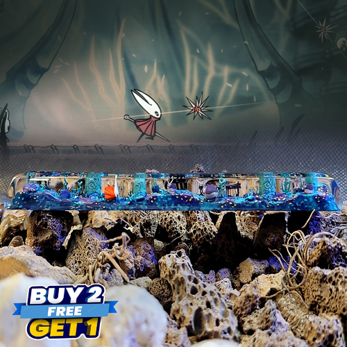Hollow knight keycap spacebar , phím cách bàn phím cơ nhân vật trong game hollow knight , keycap resin