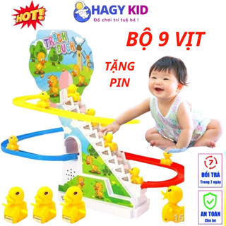 Vịt Leo Cầu Thang Đồ Chơi Cho Bé Hagykid Con Vịt Đồ Chơi Cầu Trượt Vịt Vàng Leo Thang Loại Đẹp Mới Có 9 Vịt
