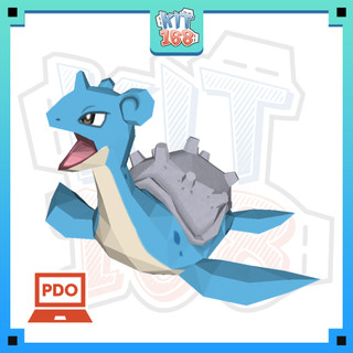 Mô hình giấy Anime Game Pokemon Lapras ver 2