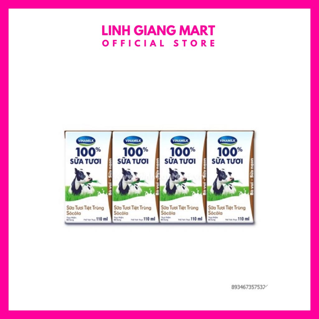 Vinamilk - Sữa Tươi Tiệt Trùng 100% - Hương Socola