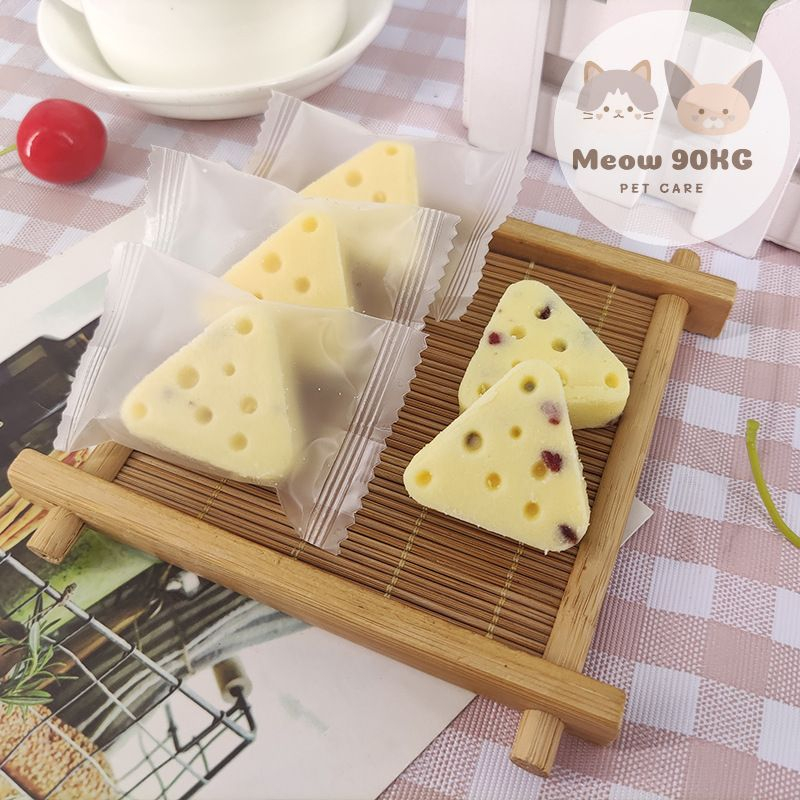 🧀 Viên Phô Mai Sấy Dẻo Siêu Ngon Siêu Thơm Vô Cùng Béo Ngậy Dùng Cho Cún Mèo & Hamster 🧀