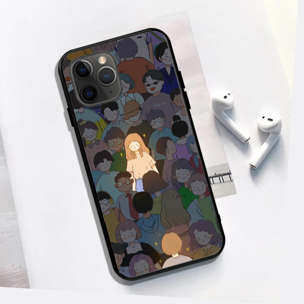 Ốp Lưng Iphone Kính Cường Lực In Hình Cặp Đôi Lạc Nhau Iphone6/6s/7/8/7plus/8plus/x/xs/xsmax/11/11pro/12/13pro/12promax/