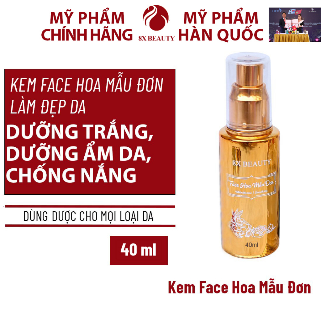 Kem Nám Tàn Nhang 8x Beauty Dưỡng Trắng, Mờ Thâm, Giúp Da Đều mầu, Nâng tông, Chống Nắng  40ml